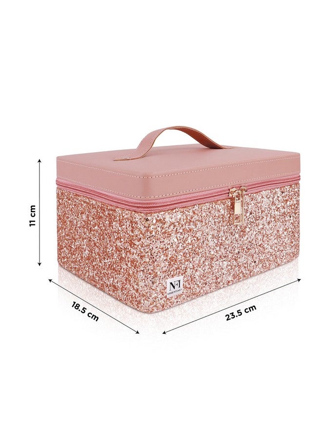 NFI essentials Makeup Organizer Box Makeup Vanity Box Cosmetic Box for Women Bridal Makeup Storage Box Jewelry Box Makeup Kit Box - Image 4