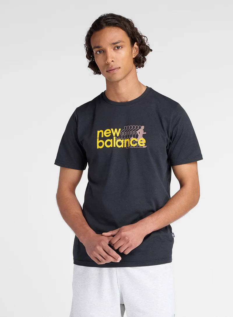 New Balance Heathertech Graphic T-Shirt