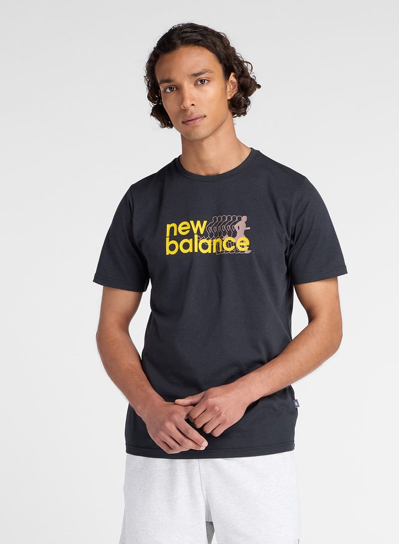 New Balance Heathertech Graphic T-Shirt - Image 1