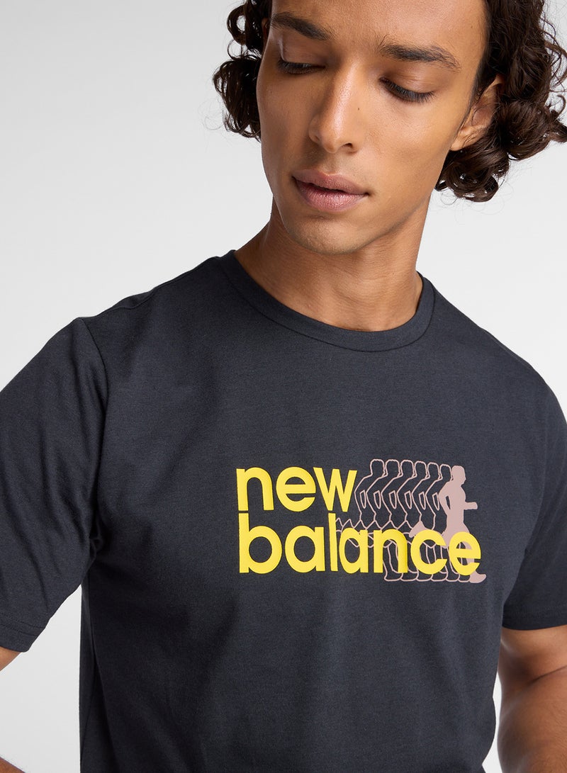 New Balance Heathertech Graphic T-Shirt - Image 3