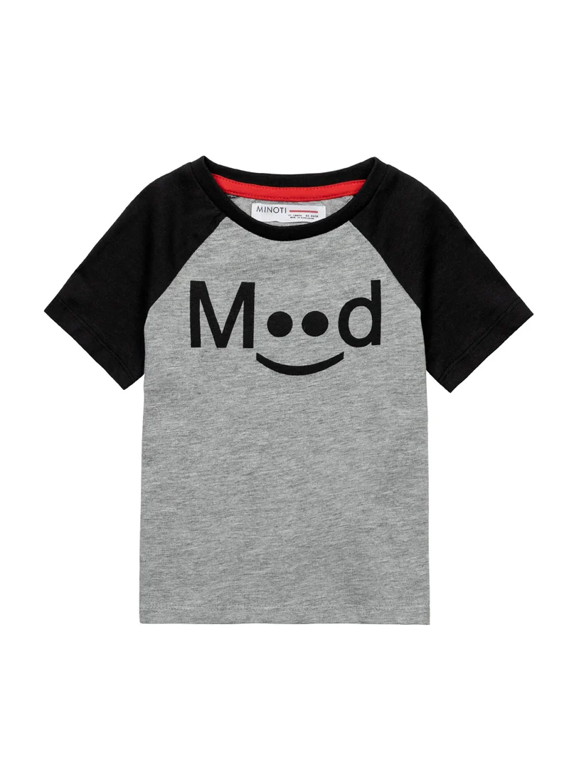 مينوتي Kids Boys  T-Shirt With Contrast Sleeves