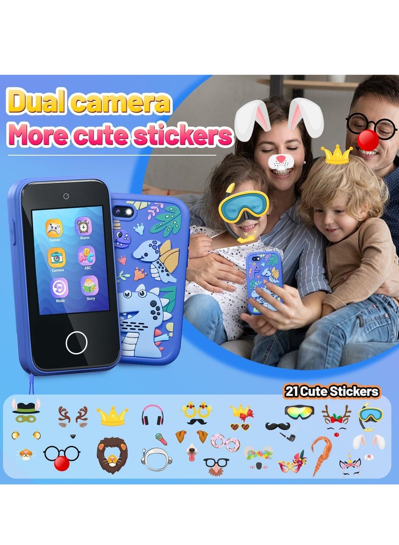 Kids Smart Phone Toys for Girls Ages 3-7 with Dual Camera - Toddler Phone Toys with Learning Games, Travel Toys with MP3 Music Player for Birthday Gifts for 3 4 5 6 7 Year Old Kids - Image 2
