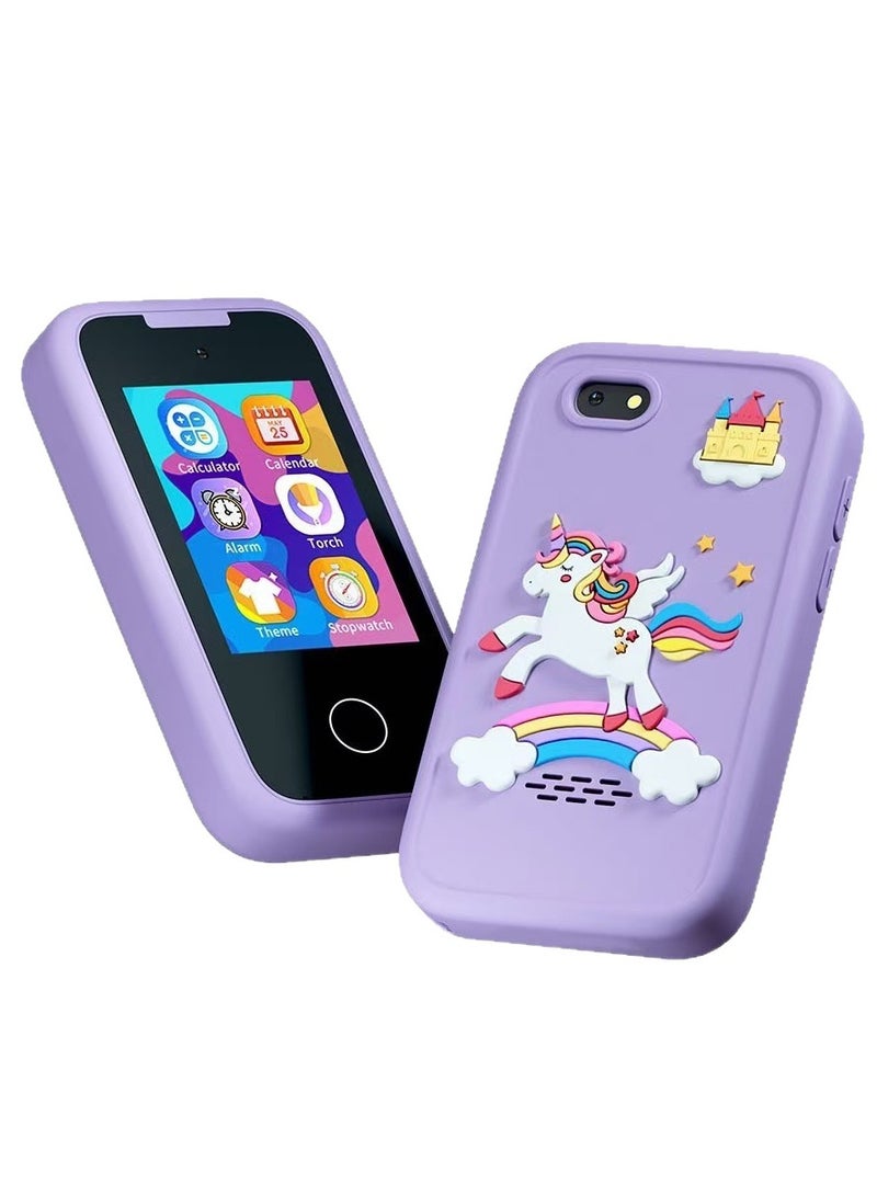 Kids Smart Phone Toys for Girls Ages 3-7 with Dual Camera - Toddler Phone Toys with Learning Games, Travel Toys with MP3 Music Player for Birthday Gifts for 3 4 5 6 7 Year Old Kids - Image 1