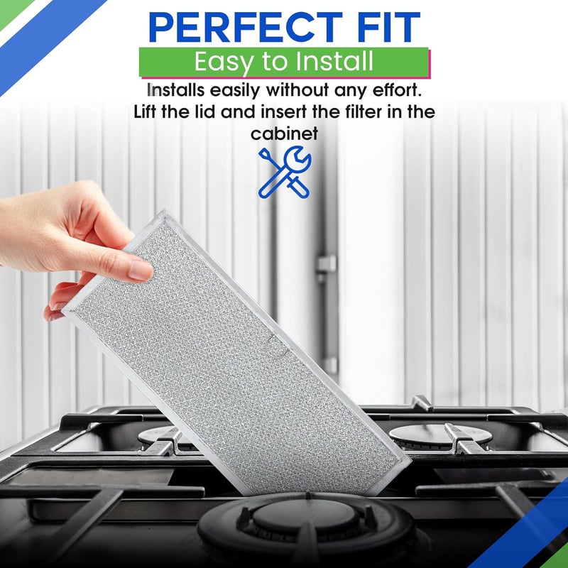 Bagean Downdraft Stovetop Filter Replacement for 71002111 Jenn Air Filter Downdraft 15.6” x 6.4” - Range Oven Filter Fits Into Jennair Downdraft Filter Vent and Protects the Stove Fan (2-Pack) - Image 4