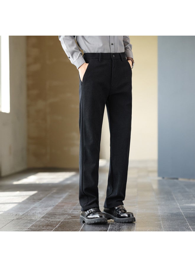 ROMON Corduroy】classic Men's Trousers, Autumn Pants, Comfortable And Easy-care Men's Business Dress Pants, Men's Suit Trousers - Image 4