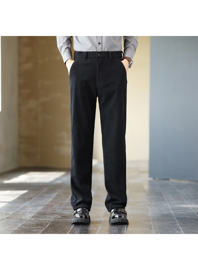 ROMON Corduroy】classic Men's Trousers, Autumn Pants, Comfortable And Easy-care Men's Business Dress Pants, Men's Suit Trousers - Image 3