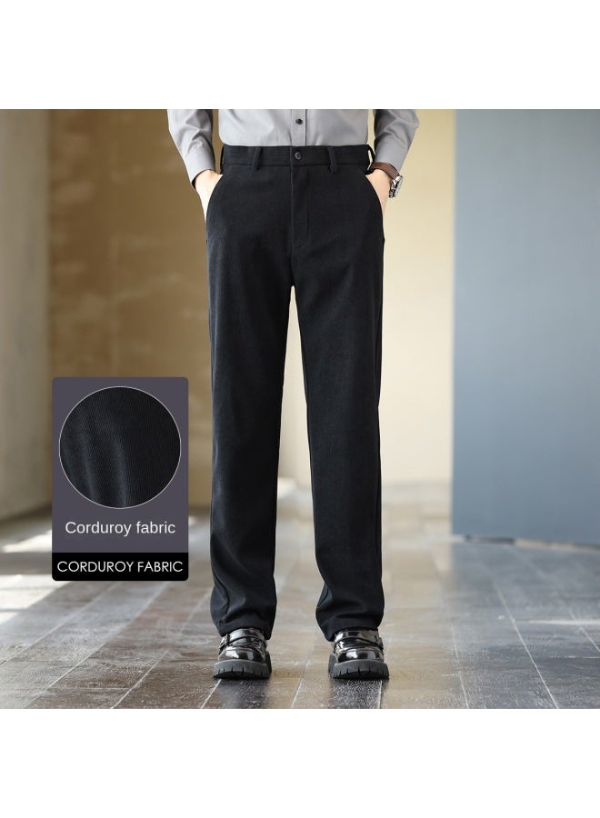 ROMON Corduroy】classic Men's Trousers, Autumn Pants, Comfortable And Easy-care Men's Business Dress Pants, Men's Suit Trousers - Image 2