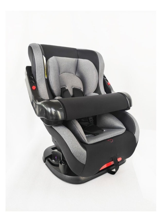 molody Molody Convertible Baby Car Seat 0-4 Years with Front Safety Handle and Reclining Positions-Black  - Image 2