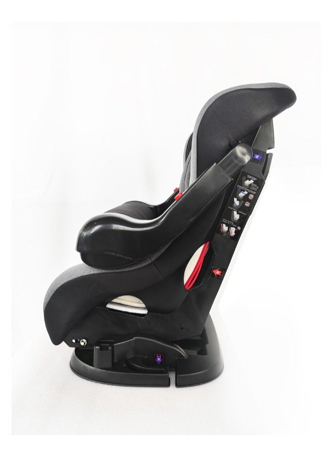 molody Molody Convertible Baby Car Seat 0-4 Years with Front Safety Handle and Reclining Positions-Black  - Image 3