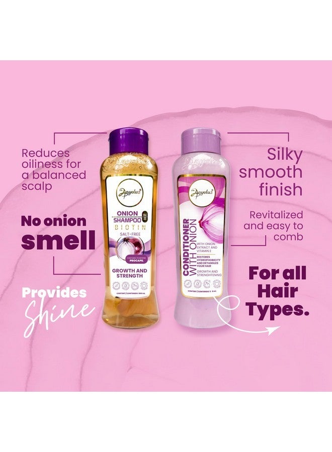 ANYELUZ ANYELUZ Onion Shampoo, Conditioner and Hair Mask set, with Onion Extract and Vitamin E, Cleanses and Reduces Oiliness, for all Hair Types  - Image 5