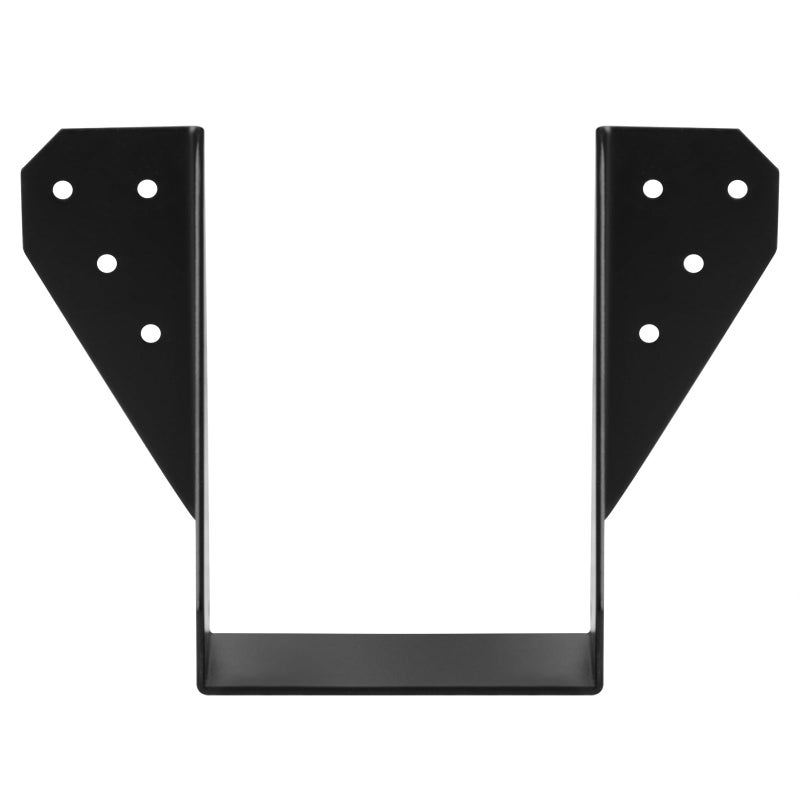 Gbgs 10 Pcs Black 4 X 6 Face-Mount Joist Hanger,Inner Width:3-1/2"" Fit 4X6,4X8 Post,14 Gauge - Image 1