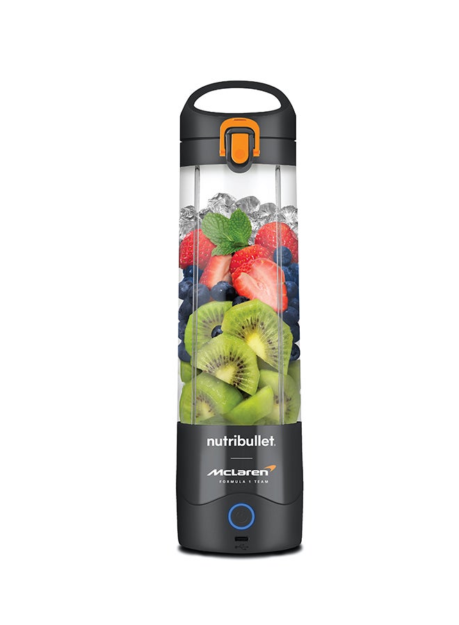 nutribullet McLaren Portable 590ml Cordless Blender for Shakes & Smoothies, BPA Free, Leakproof Flip and Sip, USB-C type, Black/Orange, MC475G, 1-Year Warranty 590 ml 100 W NB-MC475G black - Image 1