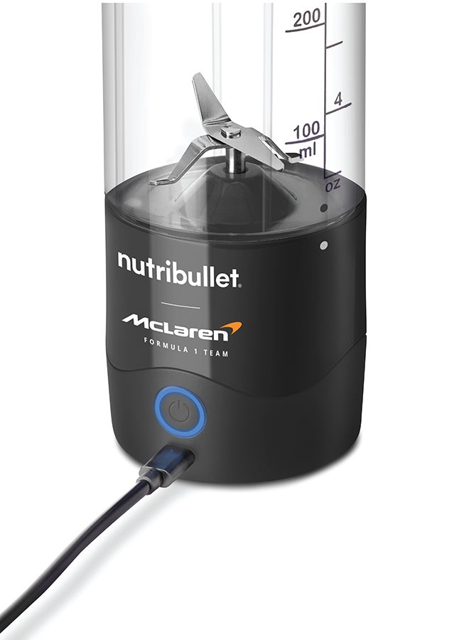 nutribullet McLaren Portable 590ml Cordless Blender for Shakes & Smoothies, BPA Free, Leakproof Flip and Sip, USB-C type, Black/Orange, MC475G, 1-Year Warranty 590 ml 100 W NB-MC475G black - Image 5