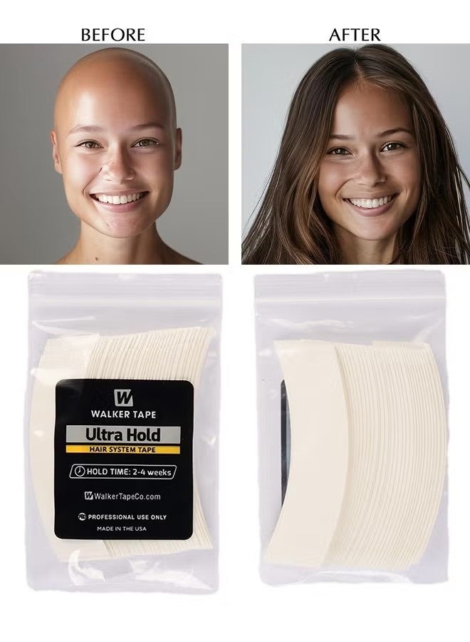 Walker Tape Double-Sided Hair Extensions Tape, Wig Fixed Waterproof Tape For Scalp Hair Extensions Wig Tape Lace Front Tape, Strip Adhesive Waterproof Tape (36PCS x 1 Bag) - Image 1