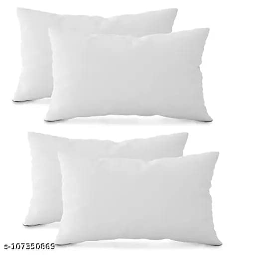 GUFFAW Microfiber Pillow Filler 16"x26" inches (White) Set of 4 Combo - Image 4