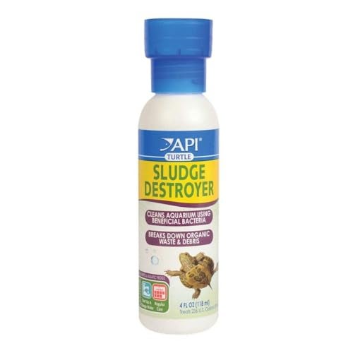 API TURTLE SLUDGE DESTROYER Aquarium Cleaner and Sludge Remover Treatment 4-Ounce Bottle - Image 1