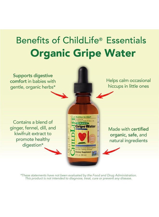 CHILDLIFE ESSENTIALS Organic Gripe Water for Babies - Gripe Water Newborn, Gas Drops for Newborns, Baby Drops for Gas & Colic Relief, Infant Gas Relief with Ginger, Fennel, Dill - 2 Fl Oz (Pack of 2)  - Image 5