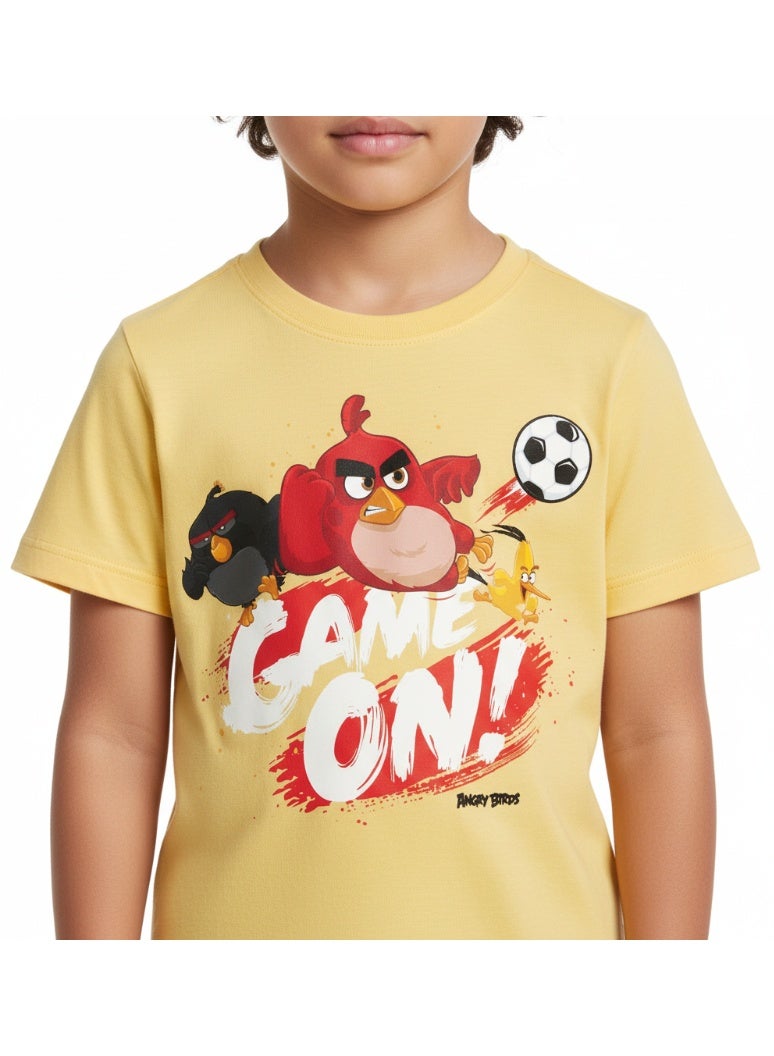 general T-SHIRT BOYS ANGRY BIRDS PRINT S/S 2-8 YRS UE - Image 2
