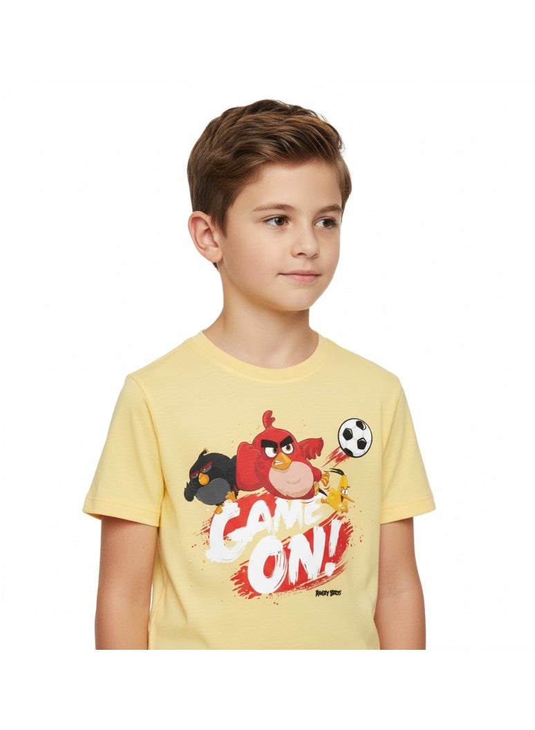 general T-SHIRT BOYS ANGRY BIRDS PRINT S/S 2-8 YRS UE - Image 3