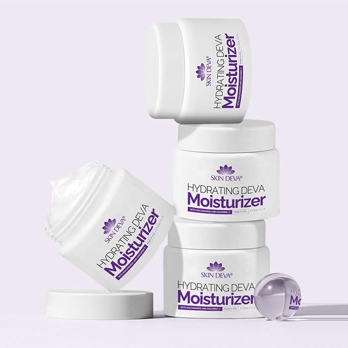 SKIN DEVA 2 oz Hydrating Moisturizer Cream with Niacinamide & Ceramide Daily face cream| Oil Free, Protect, Smooth and Moisturizer - Image 5