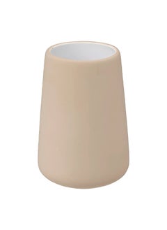 Five Simply Smart Lin Durable Ceramic Bathroom Tumbler Beige 11.4 x 8.3 cm 174880O 
