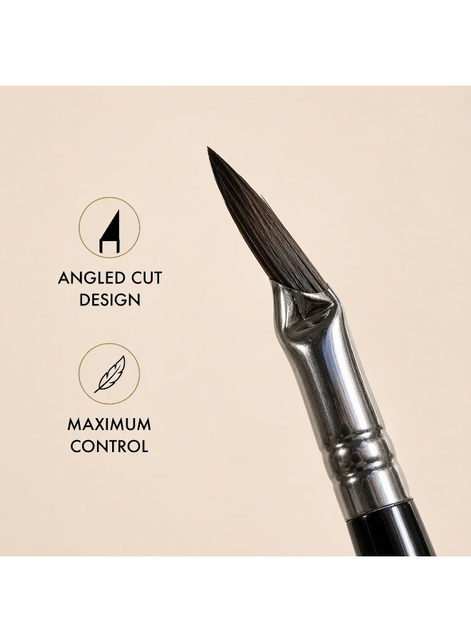 Angled Eyeliner Brush – Fine Precision Liner Brush for Gel, Cream & Liquid Eyeliner – Angled Brow & Eyeliner Brush for Sharp Wings, Defined Lines & Hair-Like Strokes – Milana Leesa - Image 2