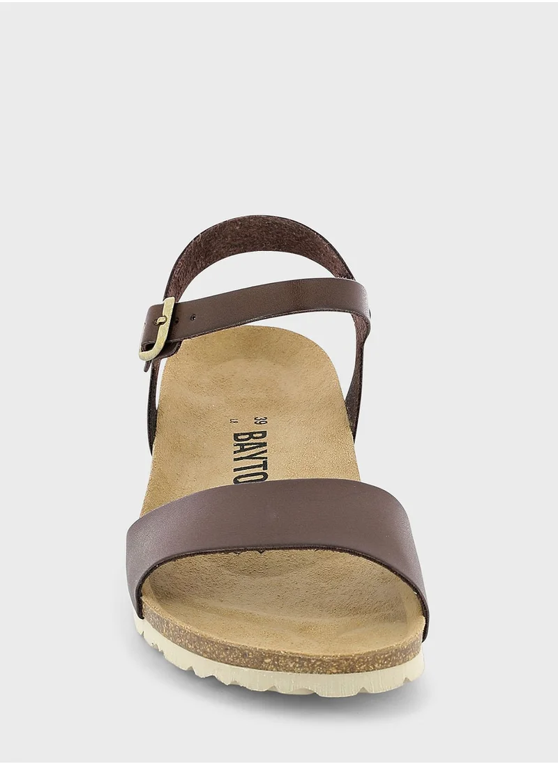 BAYTON Wodonga Strappy Mid Heel Wedges