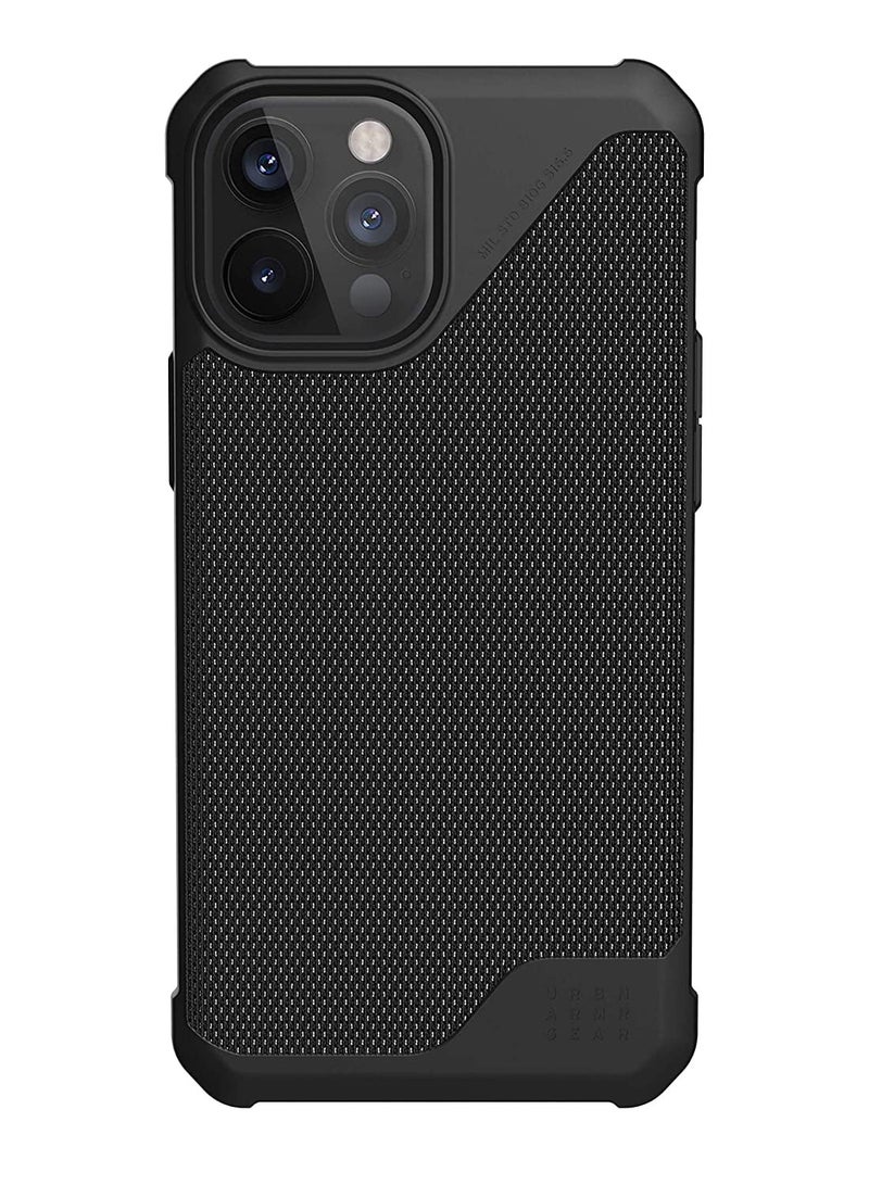 UAG UAG Metropolis LT Case for iPhone 12 / 12 Pro – Feather-Light Rugged Protective Cover, Armortex FIBR ARMR, Heavy Duty Shockproof – Black - Image 3
