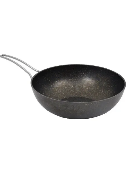 Nurgaz Wok Pan Granite Cast 28 cm