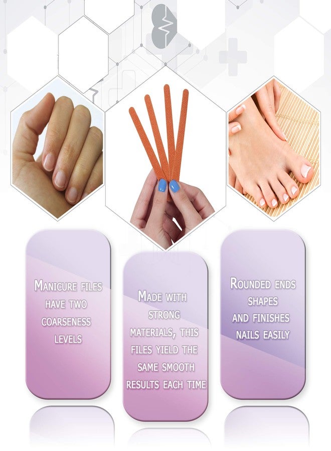 Dukal Emery Boards 4.5". Case of 3456 Nail Files for Manicure and Pedicure. Two Coarseness Levels. Effective & Easy to Use. Strong and Flexible. - Image 2