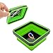 Yourkar Collapsible Magnetic Parts Tray 45 Inch Foldable Magnetic Square Silicone Tray Tool Tray Set with DoubleSided Magnetic Base for Screw Bolts Nuts Pins Car Accessories Green - Image 2