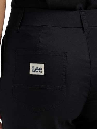 Lee Women's Ultra Lux Comfort with Flex-to-Go Utility Skimmer Capri Pant Union-All Black 18 - Image 3
