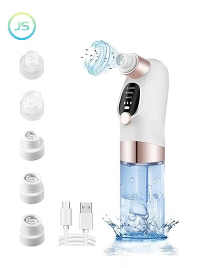 JS Super Micro Bubble Beauty Instrument, Blackhead Remover Pore Vacuum Cleaner, Facial Pore Cleaner with 3 Suction Powers, Blackhead Extraction Tool for Deep Cleansing and Exfoliation - Image 1