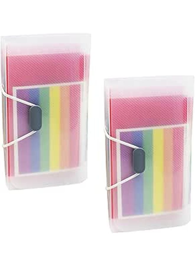 Veemoon A6 Mini Expanding File Organizer 13 Compartments Expanding Plastic Document Folder With Lanyard For Office Receipt Bill Black - Image 1