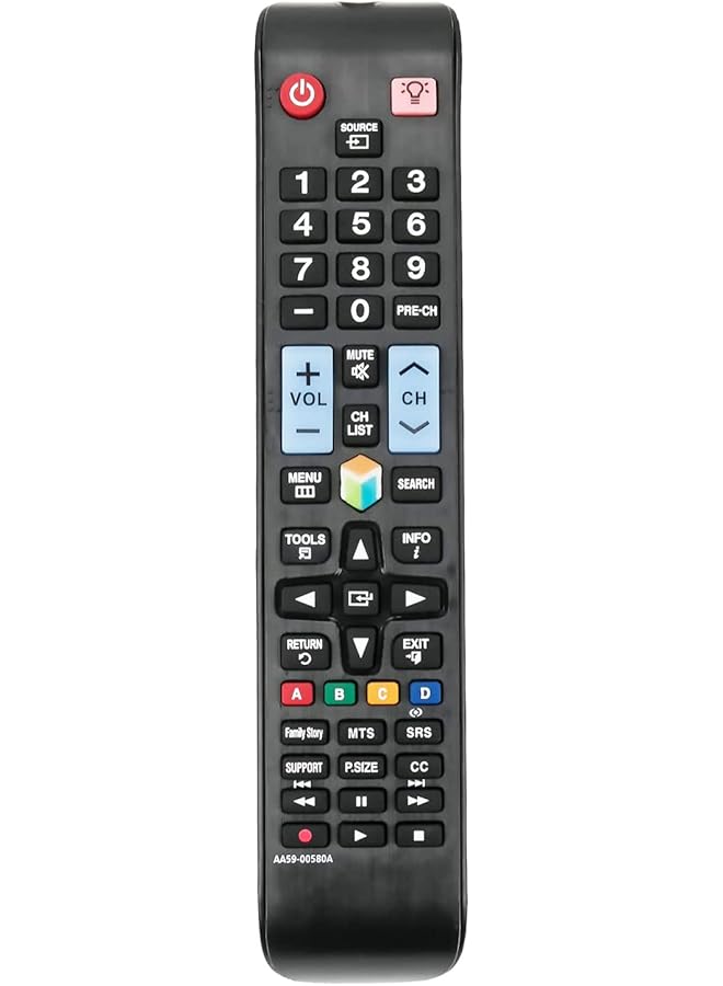 The Bros AA59-00580A Replaced Remote Control-Fit for-Samsung LED TV UN40EH5300 UN50EH5300FXZA UN60ES6100 UN40ES6100FXZA UN50ES6150 UN55ES6100F Sub AA59-00790A AA59-00594A AA59-00638A AA59-00581A - Image 1
