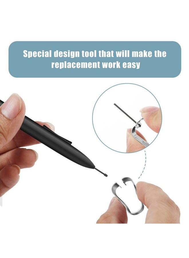 SAVITA Marker Pen Tips Titanium Alloy Replacement Maker Tips Fine Pencil Tips with 5 Black Refills for BOOX Pen 2 Pro iReader Smart 2 IFLYYTEK X1 Lamy AL-Star Digital Pen - Image 4
