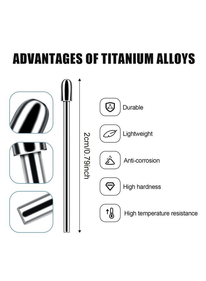 SAVITA Marker Pen Tips Titanium Alloy Replacement Maker Tips Fine Pencil Tips with 5 Black Refills for BOOX Pen 2 Pro iReader Smart 2 IFLYYTEK X1 Lamy AL-Star Digital Pen - Image 2