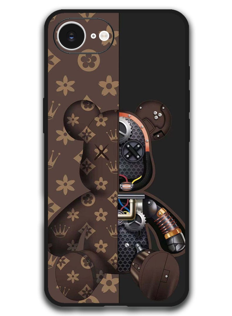 Theodor Case Compatible with Apple iPhone 16e 6.1 Inch Protection Shockproof Bumper Cover - Kaws - Image 1