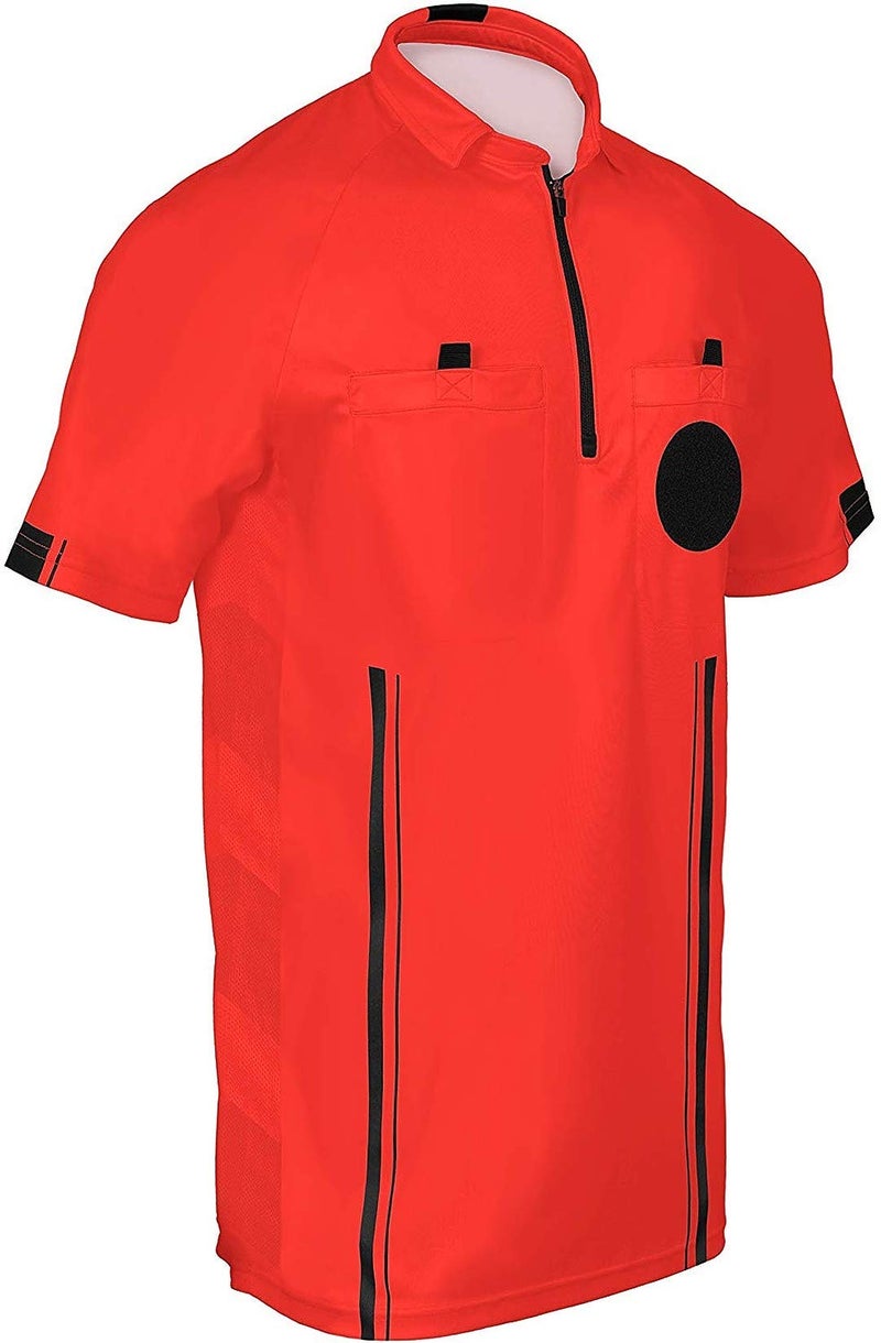 Total Soccer Factory New! 2018 Soccer Referee Jersey (2018 Red, Adult Large) - Image 1