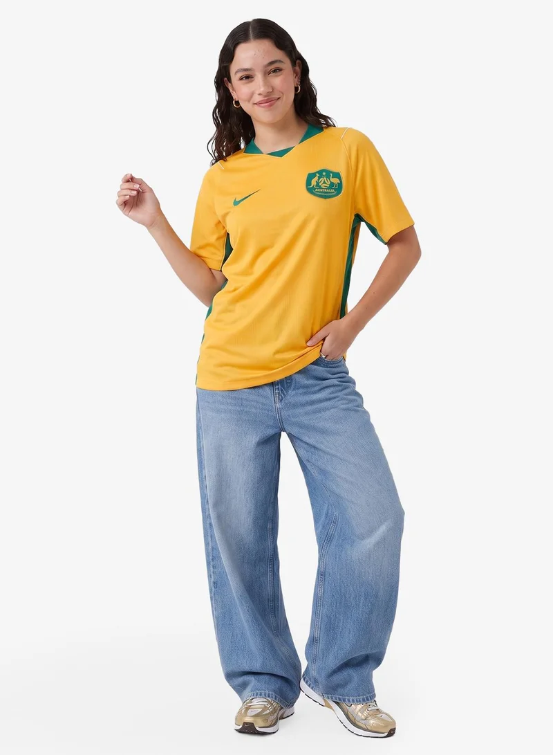 Nike SPORT GOLD/MYSTIC GREEN/SAIL/(MYSTIC GREEN) (No Sponsor-Home) Australia 2026 Home Jersey  | Best Price UAE
