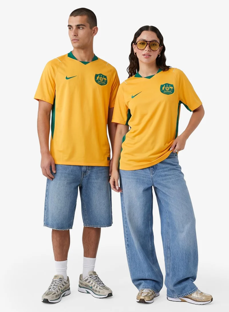 Nike SPORT GOLD/MYSTIC GREEN/SAIL/(MYSTIC GREEN) (No Sponsor-Home) Australia 2026 Home Jersey  | Best Price UAE