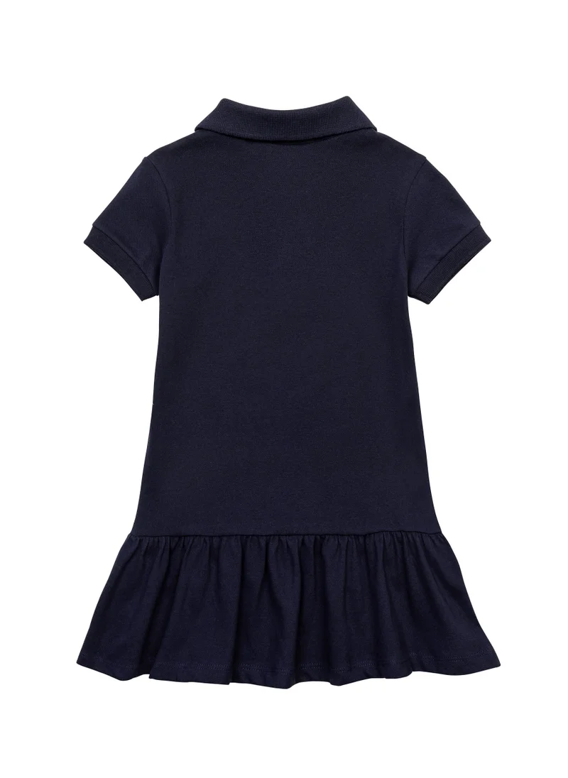 مينوتي Kids Girls Polo dress with a frill