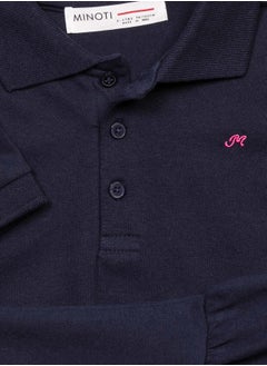 MINOTI Kids Girls Polo dress with a frill  - Image 3