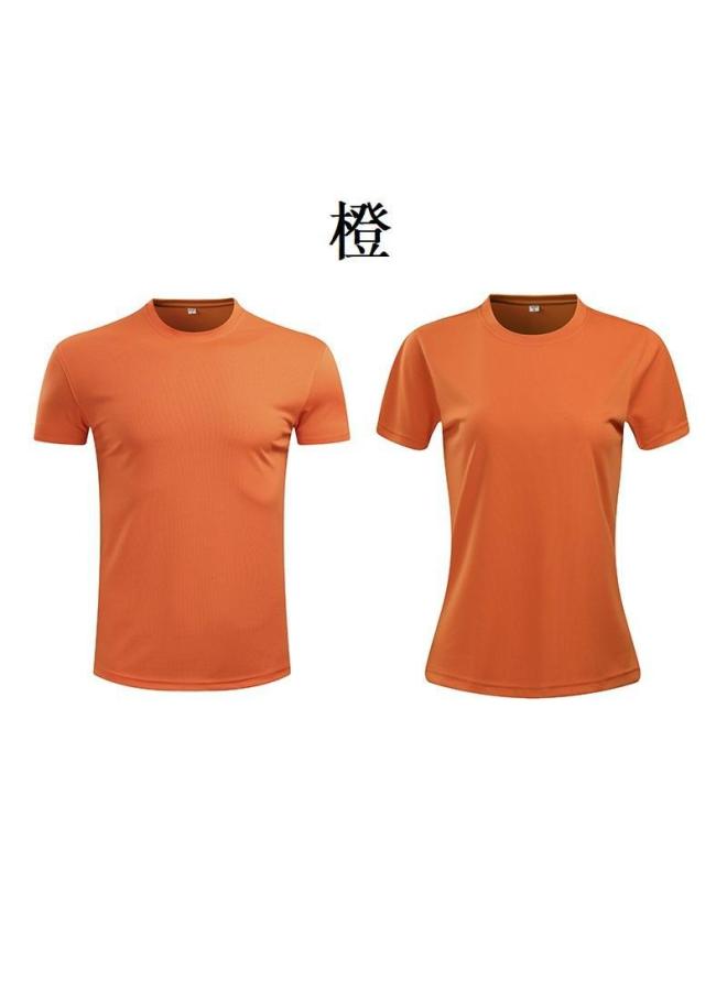 Adult Short Sleeve Round Neck Summer Football Training Clothing Jersey Men's Compeion Sports Clothing Solid Color