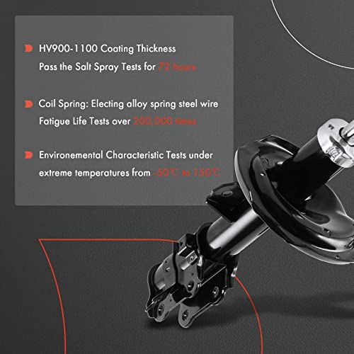 A-Premium Front Strut Assembly Compatible with Hyundai Accent & Kia Rio Rio5, 2006-2011, L4 1.6L, Driver and Passenger Side 2-PC Set - Image 4