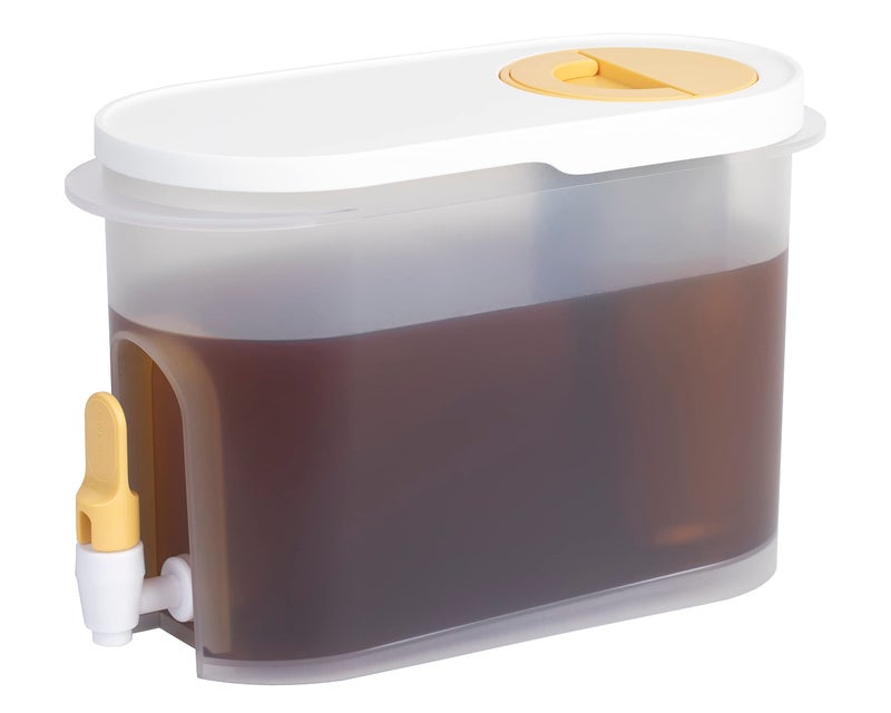 Baraiser Baraiser Cold Brew Coffee Maker 34 Gallon Iced Coffee Maker with Ultrafine Mesh Steel Filter and Spigot White 