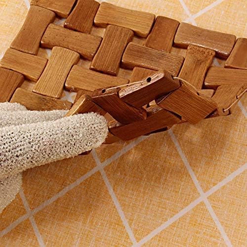 BHAKTVARM Wooden Kitchen Coasters & Place Mats/Anti Slip Resistant Pad Dining Table Mat Square Shape/Bamboo Table Coaster Pan Pot Holder/Set of 2/16 x 16 cm (2) - Image 3