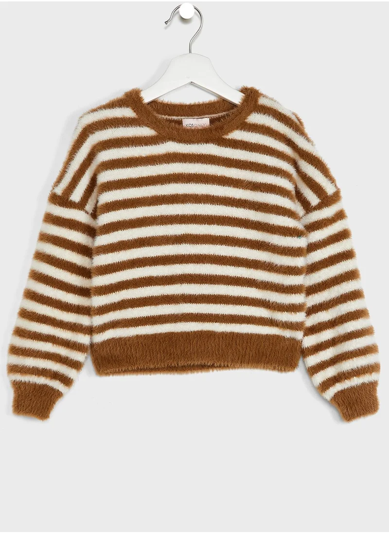 only_kids Kids Knitted Striped Sweater