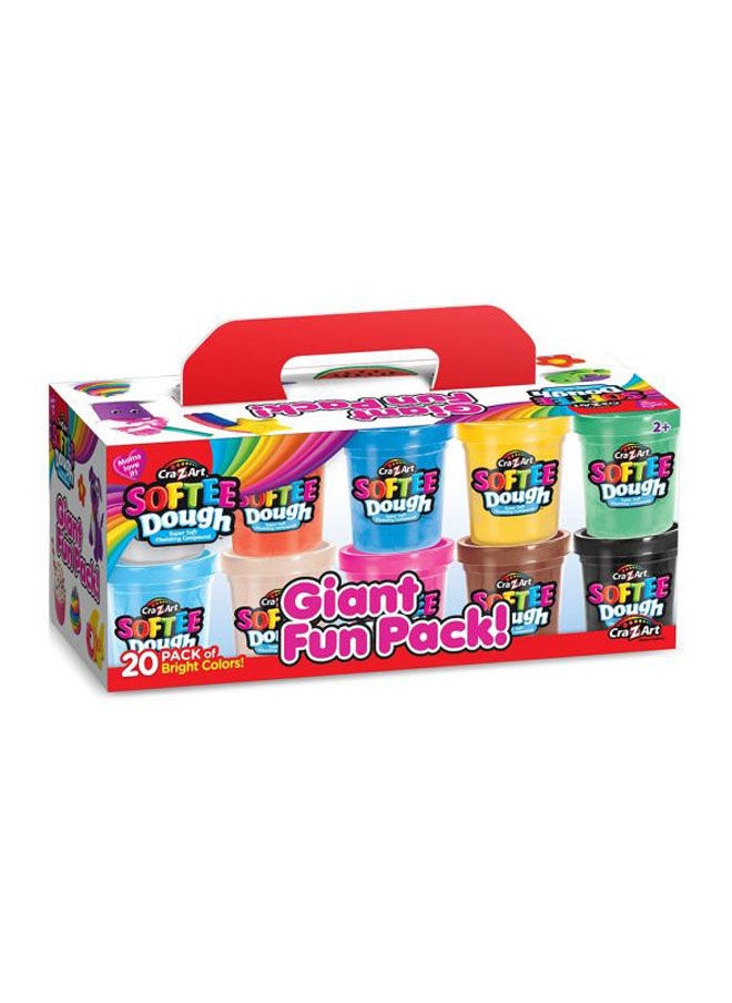 Cra-Z-Art Softee Dough Giant Fun Pack 20Ct 