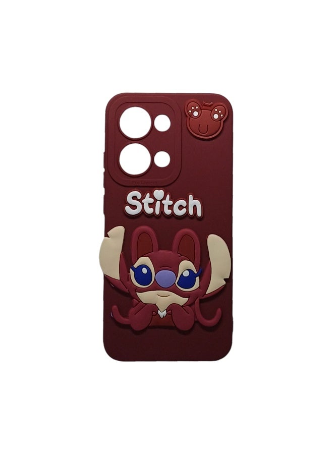 Phone Back Cover  for Oppo Reno 13 burgundy - Image 3